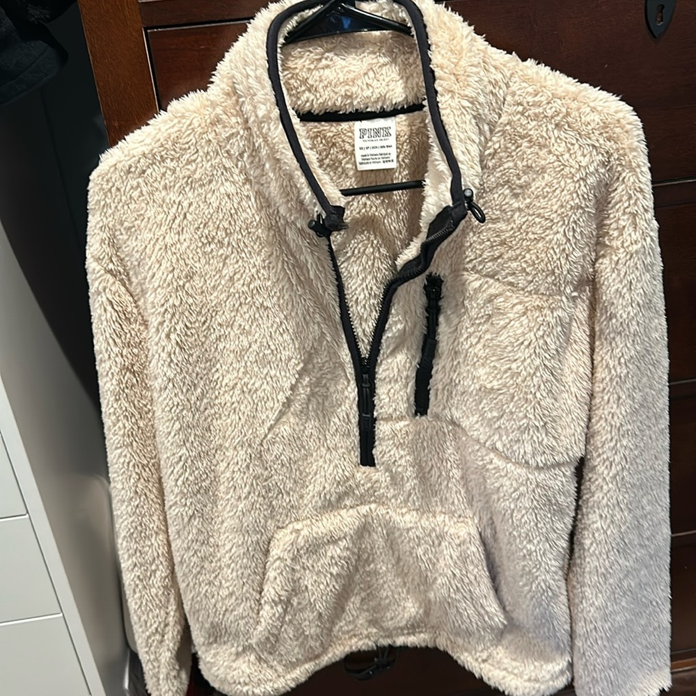 PINK fleece pull over